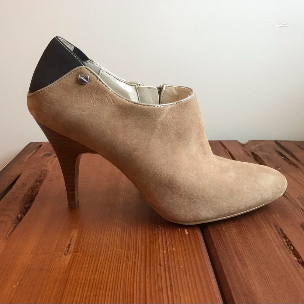 Calvin Klein Suede Booties